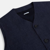 Linen Twill Waistcoat