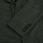 Green Linen Blend Cambridge Blazer