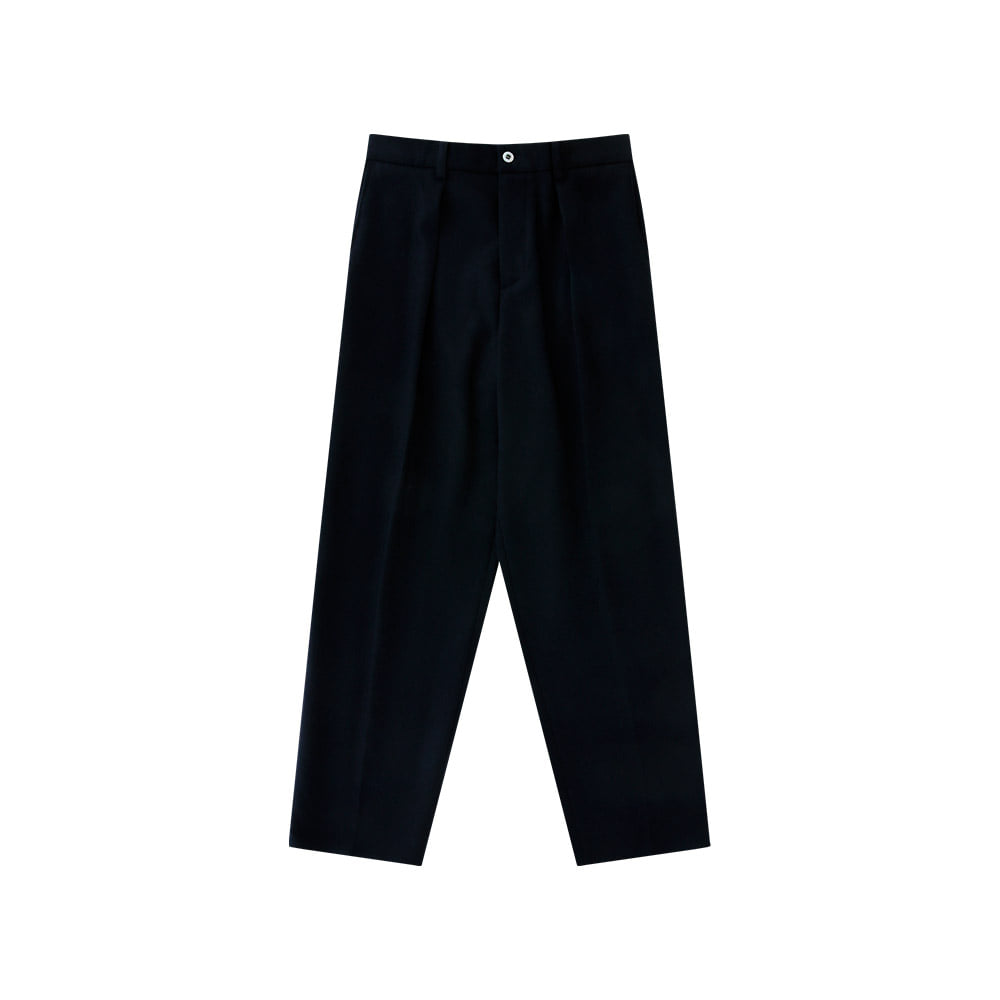 Easy Line Wool Flannel Banding Pants
