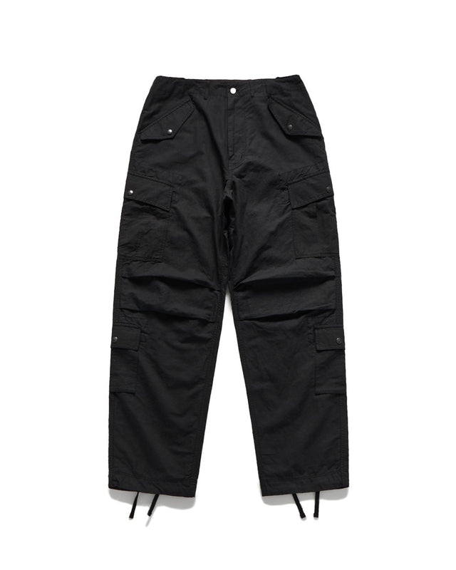 8P BATTLEFIELD PANTS / BLACK LINEN