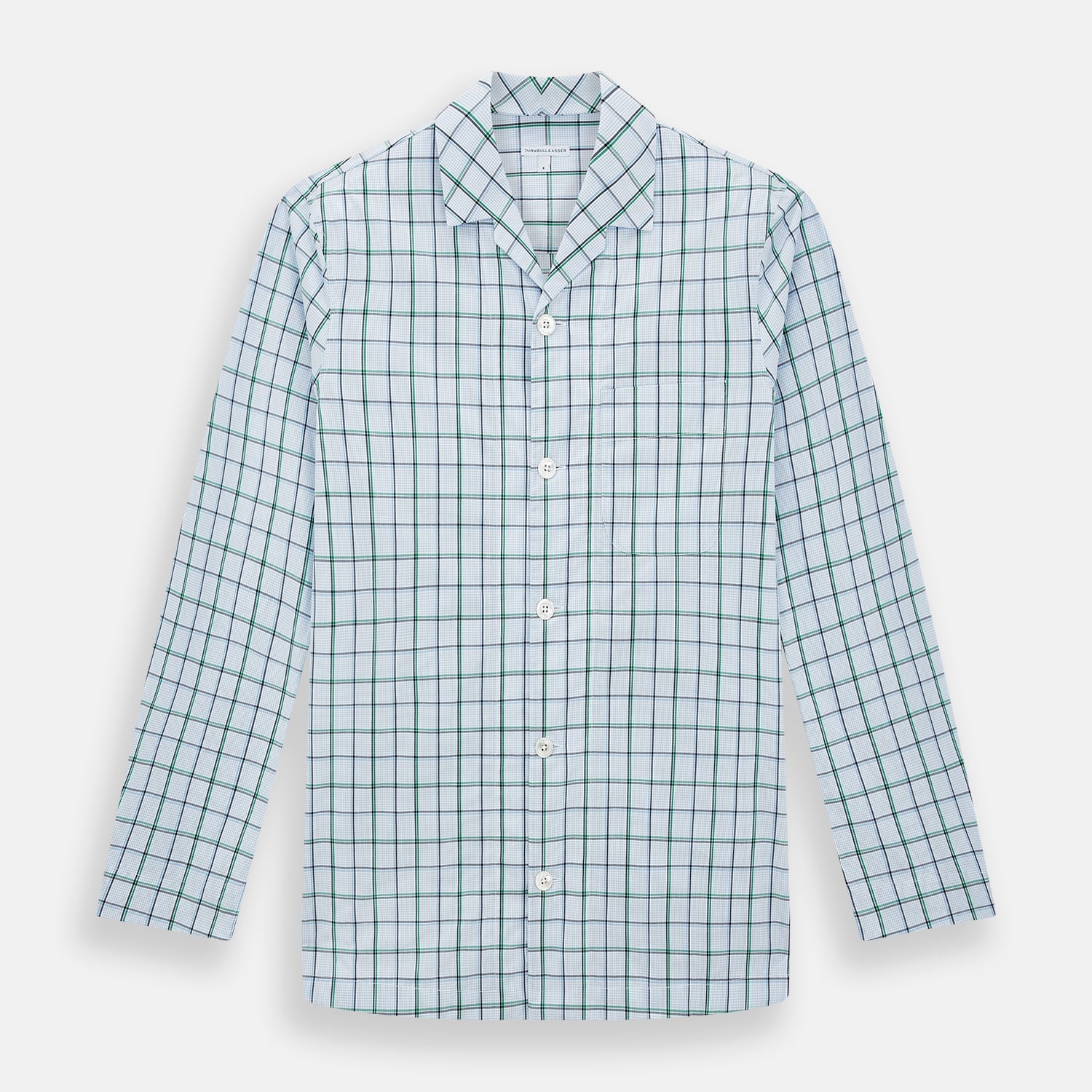 Green And Check Pyjama Shirt