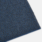 Azzurro And Graphite Lozenge Patterned Cashmere Knitted Scarf