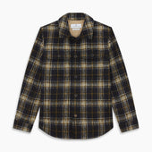And Beige Check Wool And Mohair Blend Somerset Overshirt