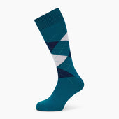 Azzurro Check Length Socks