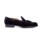Tassel Loafer With Hand Stitched Apron In Suede