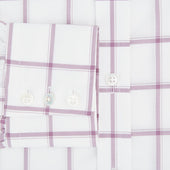 Antique Pink Grid Check Mayfair Shirt