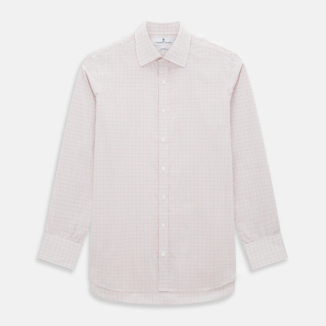 Red Micro Graph Check Mayfair Shirt