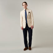 Beige Cotton Barrington Blazer