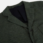 Green Linen Blend Cambridge Blazer