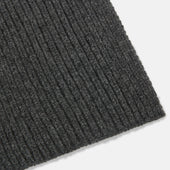 Rib Knit Cashmere Scarf
