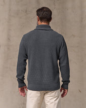 Vintage Cotton Shawl Neck Sweater