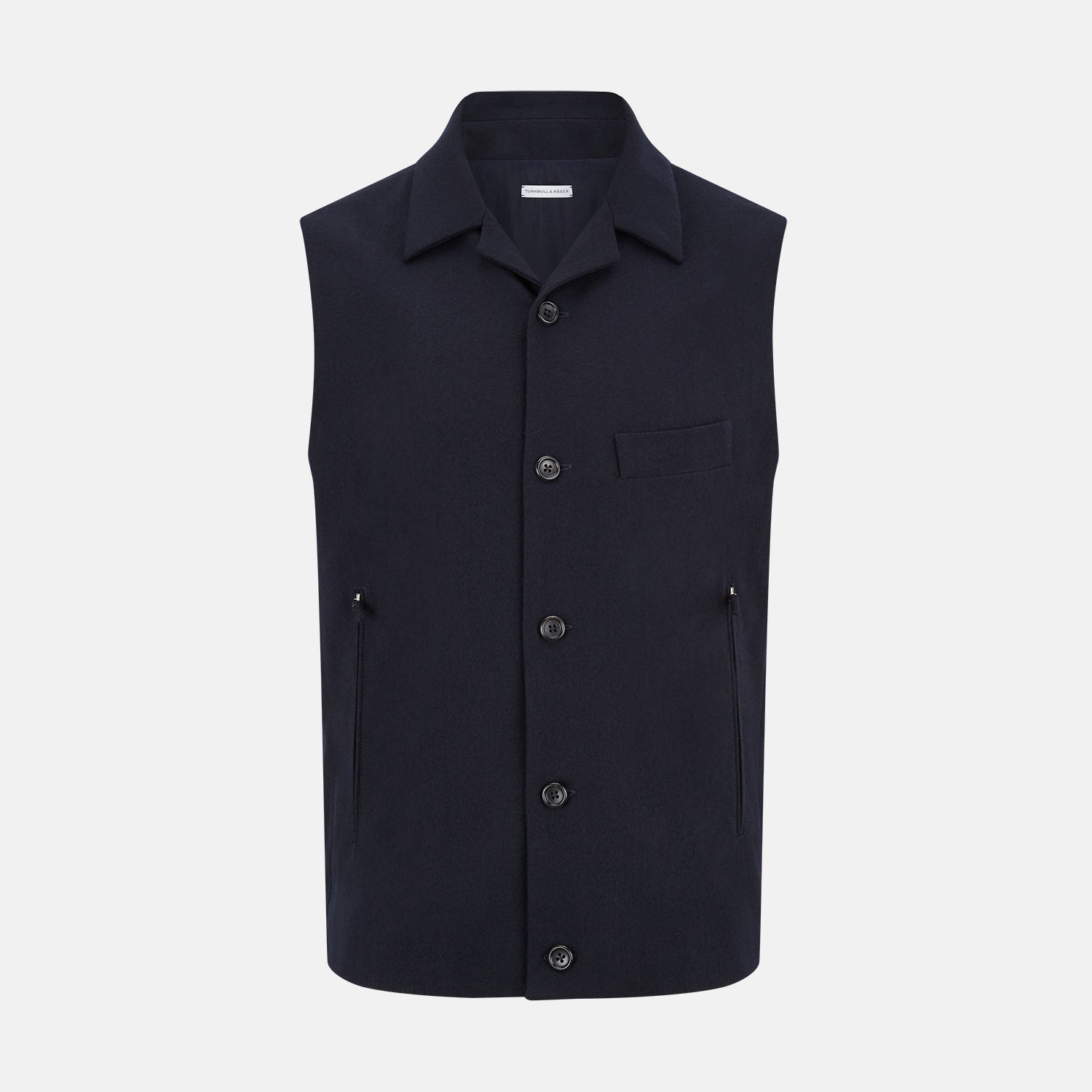 Collared Single Breasted Waistcoat