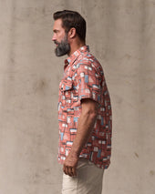 Short Sleeve Lightweight Alaskan Guide Shirt - Russet Print