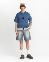 Naval Embroidery T Shirts Washed