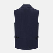 Collared Linen Waistcoat