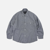 EASE GINGHAM CHECK SHIRT - BLACK