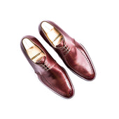 Three Eyelet Derby With Brogued Apron