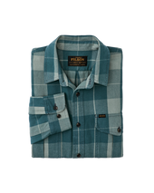 Vintage Wash Alaskan Guide Shirt - Jasper / Dark Teal Plaid