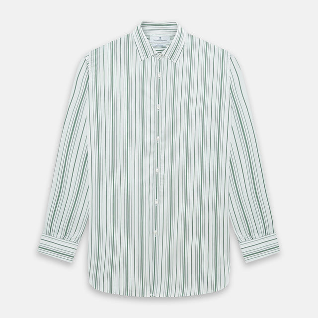 SAGE GREEN MULTI STRIPE WESTMINSTER SHIRT