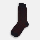 Red Polka Dot Mid Length Socks