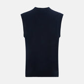 Cashmere V Neck Sleeveless Cardigan