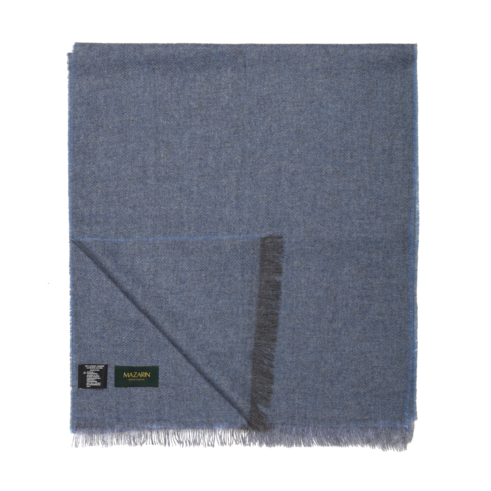 Echarpe Chevrons Ciel Gris