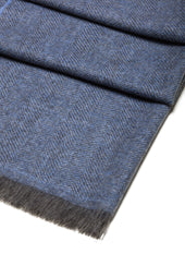 Echarpe Chevrons Ciel Gris