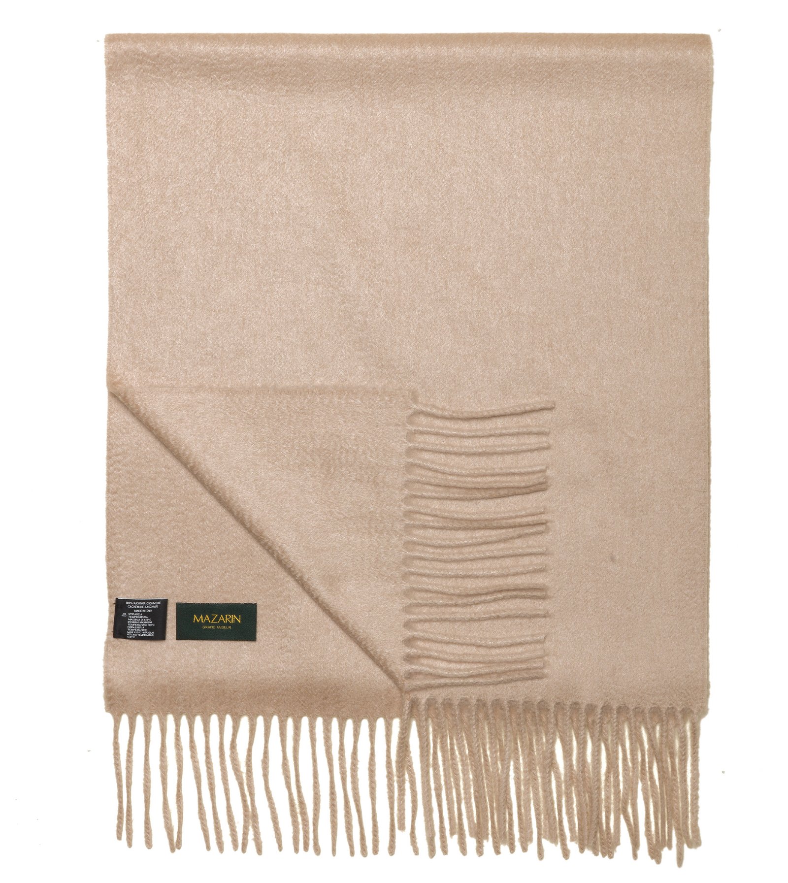 Charpe 100 Cachemire Beige Clair
