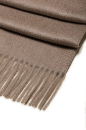 Charpe 100 Cachemire Beige Fonc