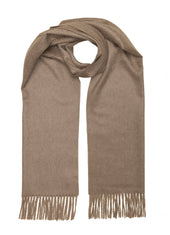 Charpe 100 Cachemire Beige Fonc