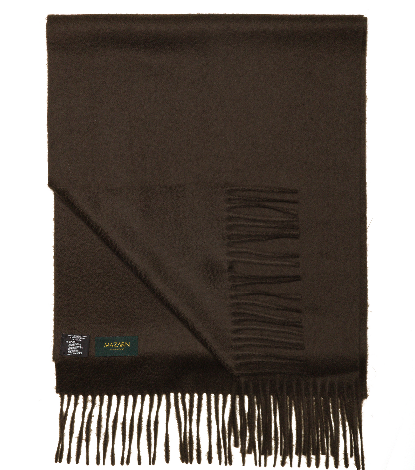 Charpe 100 Cachemire Marron