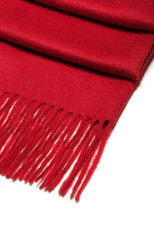 Charpe 100 Cachemire Rouge