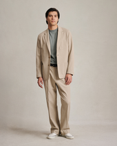 Double Pleated Trousers Seersucker