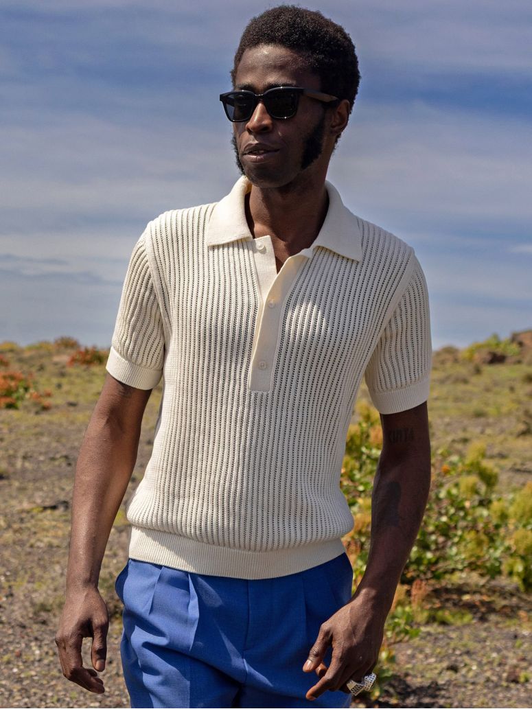 Crochet Knit Polo Sagres