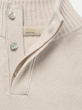 Ecru City Button Sweater