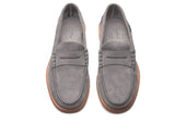 CORAUX/CUIR NATUREL-VELOURS ZINC