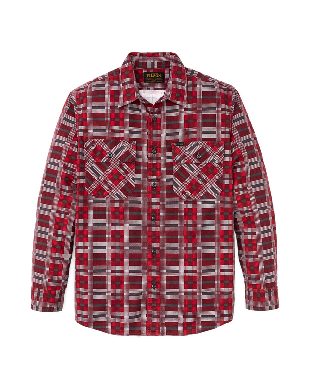 Field Flannel Shirt - Burgundy / Red Plaid