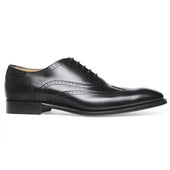 Edinburgh Oxford Brogue in Black Calf Leather