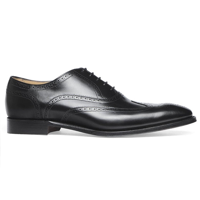 Edinburgh Oxford Brogue in Black Calf Leather
