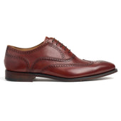Edinburgh Oxford Brogue in Dark Leaf Calf Leather