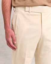 White Corduroy Classic Trousers