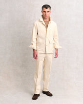 White Corduroy Chore Jacket