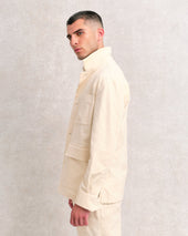White Cord Co-ord Chore Suit