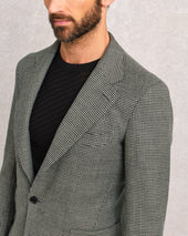 Grey and Green Unstructured Jacket