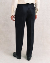Black Chalk Stripe Suit