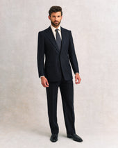 Black Chalk Stripe Suit