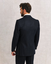 Black Chalk Stripe Suit