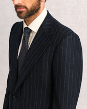 Black Chalk Stripe Suit