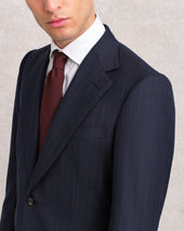 Navy Pinstripe Contemporary Suit