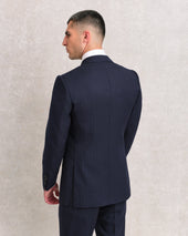Navy Pinstripe Contemporary Suit